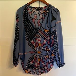 Olivaceous long sleeve blouse size small
